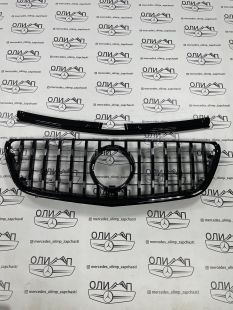 Решетка радиатора GT черная на Mercedes Vito w447 Решетка радиатора GT черная на Mercedes Vito w447